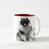 右腕投手のためのKCAのアートワークのマグ! ツートーンマグカップ (正面右)