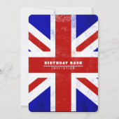 右膝王室の上誕生日 招待状 (裏面)