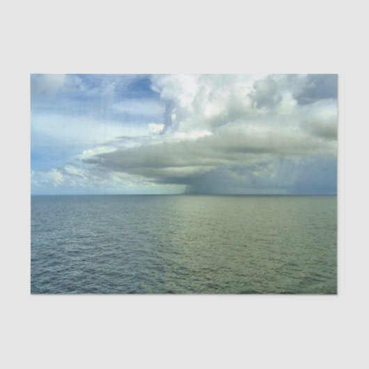 右舷側面の嵐 薄葉紙 (正面)