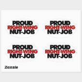 右誇りを持った右のウニの仕事 楕円形シール (シート)