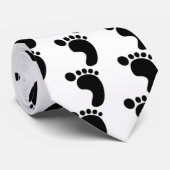 右足プリント ネクタイ (ロール)