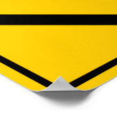 右車線の終点ハイウェイ記号 ポスター (角)