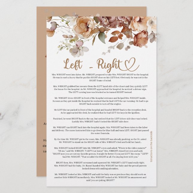 右離れベビー開花フローラベビーシャワー (正面/裏面)