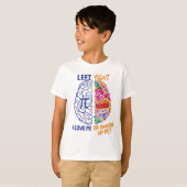 右離れ脳笑いおもしろいPi Tシャツ (正面フル)