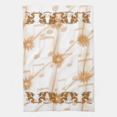 右面ココペリミュージシャン キッチンタオル (縦)