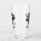 右馬丁結婚氏おもしろい タンブラーグラス (左)