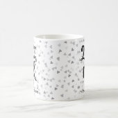右25周年記念シルバーハート紙吹雪 コーヒーマグカップ (中央)