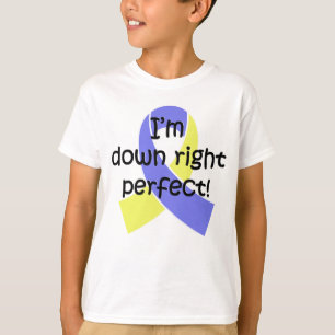 右、ダウン症の認識度完成して下さい Tシャツ