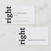 右! 名刺 (正面/裏面)