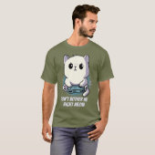 右meow子猫ゲーマーPC Tシャツ (正面フル)