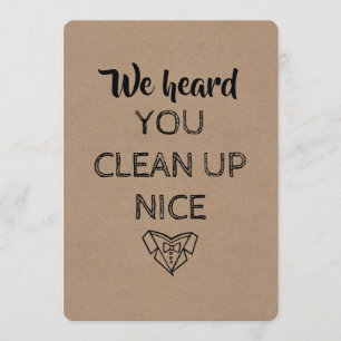 司会者  オリジナルとおもしろい提案 招待状