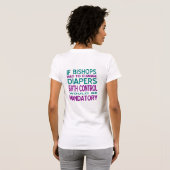 司教がおむつを替えていたら避妊は義務になる Tシャツ (裏面フル)