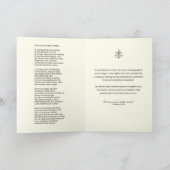 司教写真祈りの言葉聖なる書物、 経典宗教 カード (内部)