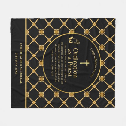 司教授与新司法主新出受任カスタム フリースブランケット (正面(横))