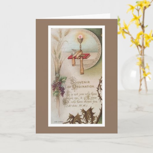 司教祭司並立チャイス カード (黄色い花)