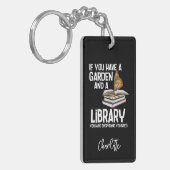 司書おたくと庭師パーソナライズされた キーホルダー (正面左)