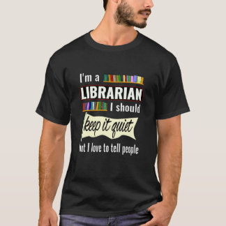 司書おもしろい者への図書係のギフトおもしろい Tシャツ