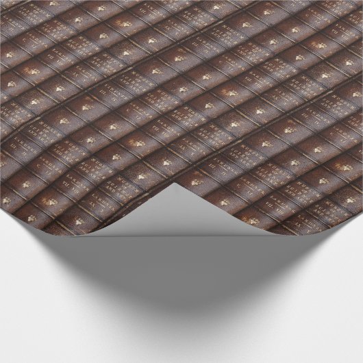 司書および愛書家のヴィンテージのためのGiftwrap ラッピングペーパー (角)