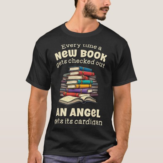 司書が図書館のオタクに贈る面白い名言 Tシャツ (正面)