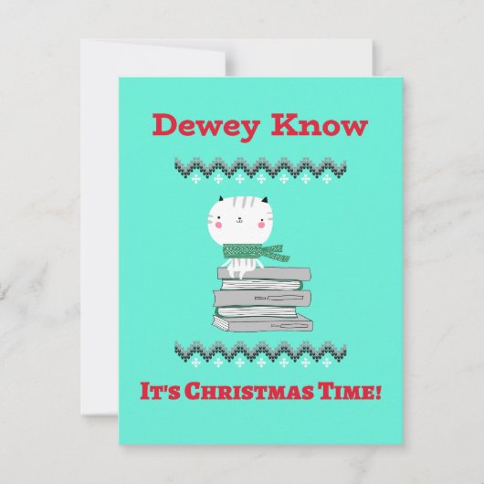 司書のためのクリスマスカード シーズンカード (正面)