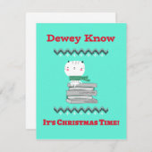 司書のためのクリスマスカード シーズンカード (正面/裏面)