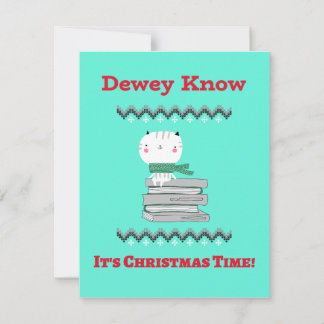 司書のためのクリスマスカード シーズンカード
