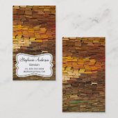 司書のカラフルの本の名刺 名刺 (正面/裏面)