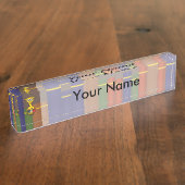 司書のキリン デスクネームプレート (側面)