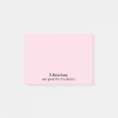 司書のギフトのおもしろいな循環は色を選びます ポストイット (正面)