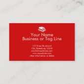 司書のギフトは司書のカスタムを頼むために平静を保ちます 名刺 (裏面)