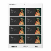 司書のモノグラム、グレー ラベル (フルシート)