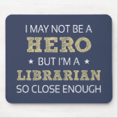 司書のユーモアノベルティ マウスパッド (正面)