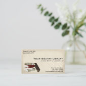 司書の図書館の名刺 名刺 (スタンド正面)