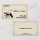 司書の図書館の名刺 名刺 (正面/裏面)