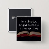 司書の愚かな質問 缶バッジ (正面&裏面)