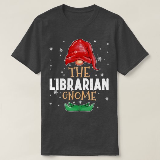 司書の格言家族がクリスマスに一致 Tシャツ (デザイン正面)