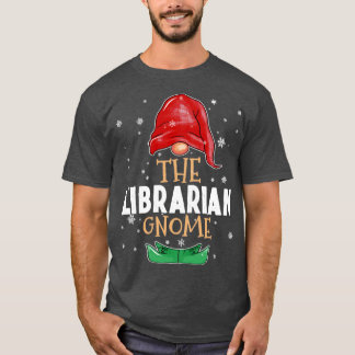 司書の格言家族がクリスマスに一致 Tシャツ