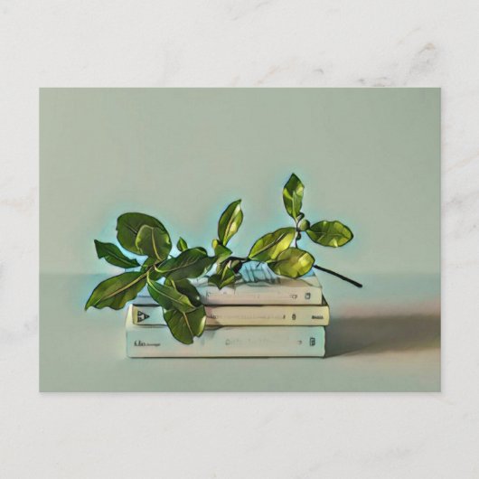 司書の誕生日プレゼント ポストカード (正面)