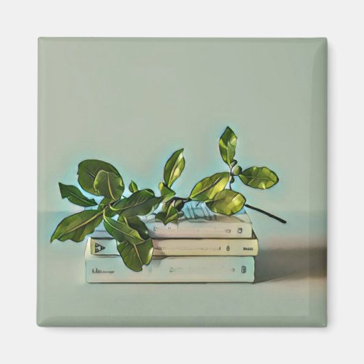 司書の誕生日プレゼント マグネット (正面)