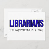 司書はスーパーヒーロー ポストカード (正面/裏面)