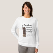 司書は…退職しません Tシャツ (正面フル)