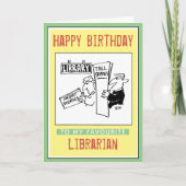 司書へのハッピーバースデー カード (正面)