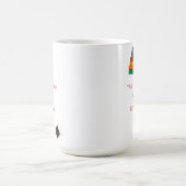 司書や本にメッセージ保護を書いたマグカップ コーヒーマグカップ (中央)