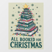 司書を愛する人のためのクリスマスプレゼントを予約 ウィンドウサイン (シート)