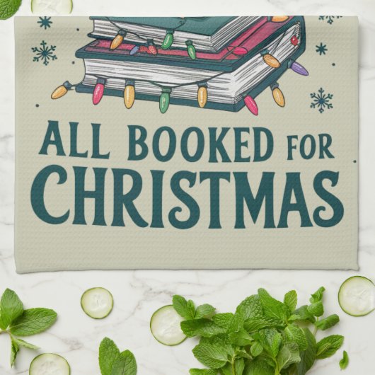 司書を愛する人のためのクリスマスプレゼントを予約 キッチンタオル (折り畳み)
