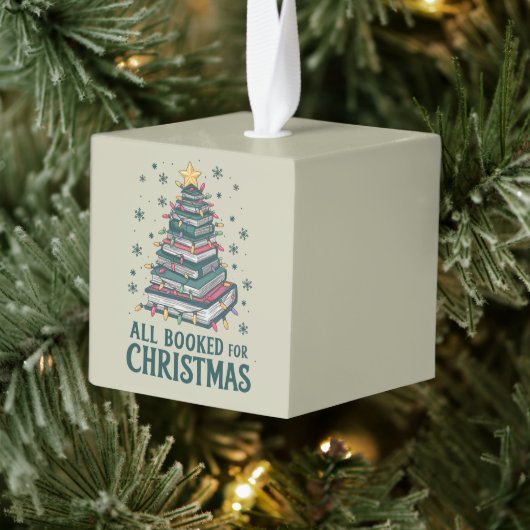 司書を愛する人のためのクリスマスプレゼントを予約 キューブオーナメント (ツリー)