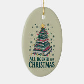 司書を愛する人のためのクリスマスプレゼントを予約 セラミックオーナメント (右)