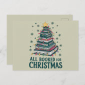 司書を愛する人のためのクリスマスプレゼントを予約 ポストカード (正面/裏面)