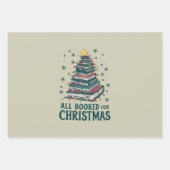 司書を愛する人のためのクリスマスプレゼントを予約 ラッピングペーパーシート (正面)