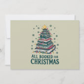 司書を愛する人のためのクリスマスプレゼントを予約 招待状 (正面)